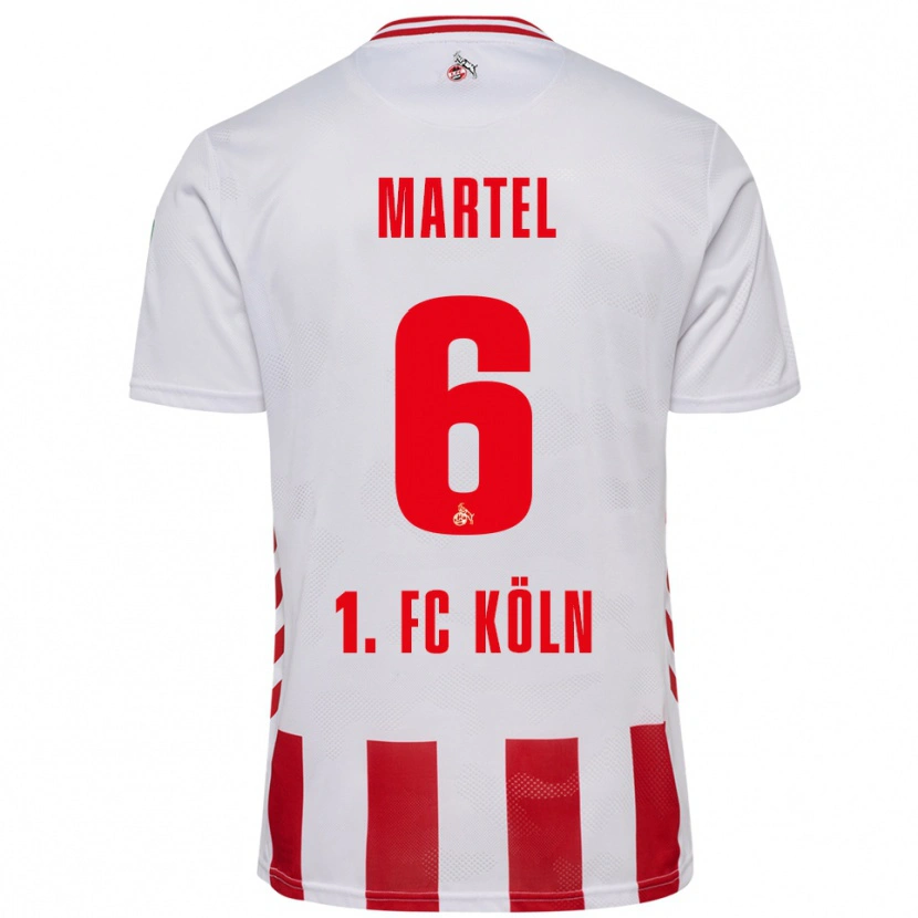 Danxen Heren Eric Martel #6 Wit Rood Thuisshirt Thuistenue 2025/26 T-Shirt