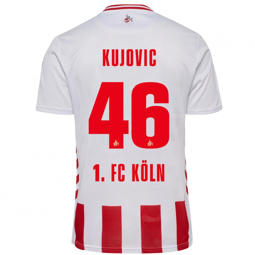 Danxen Heren Emin Kujovic #46 Wit Rood Thuisshirt Thuistenue 2025/26 T-Shirt