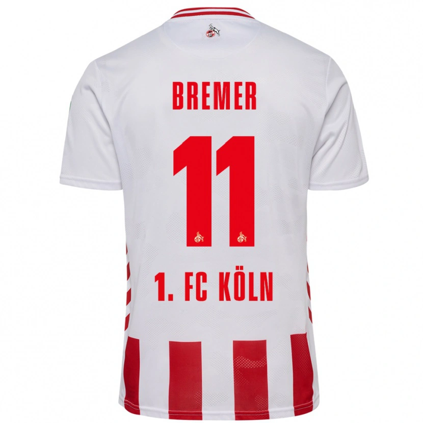 Danxen Heren Pauline Bremer #11 Wit Rood Thuisshirt Thuistenue 2025/26 T-Shirt
