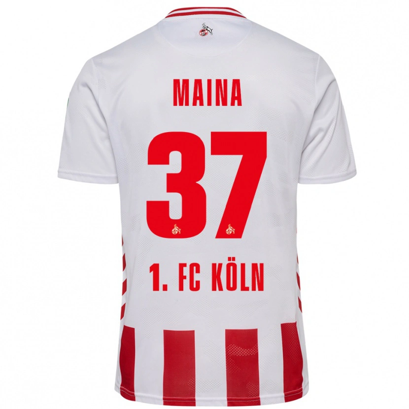 Danxen Heren Linton Maina #37 Wit Rood Thuisshirt Thuistenue 2025/26 T-Shirt