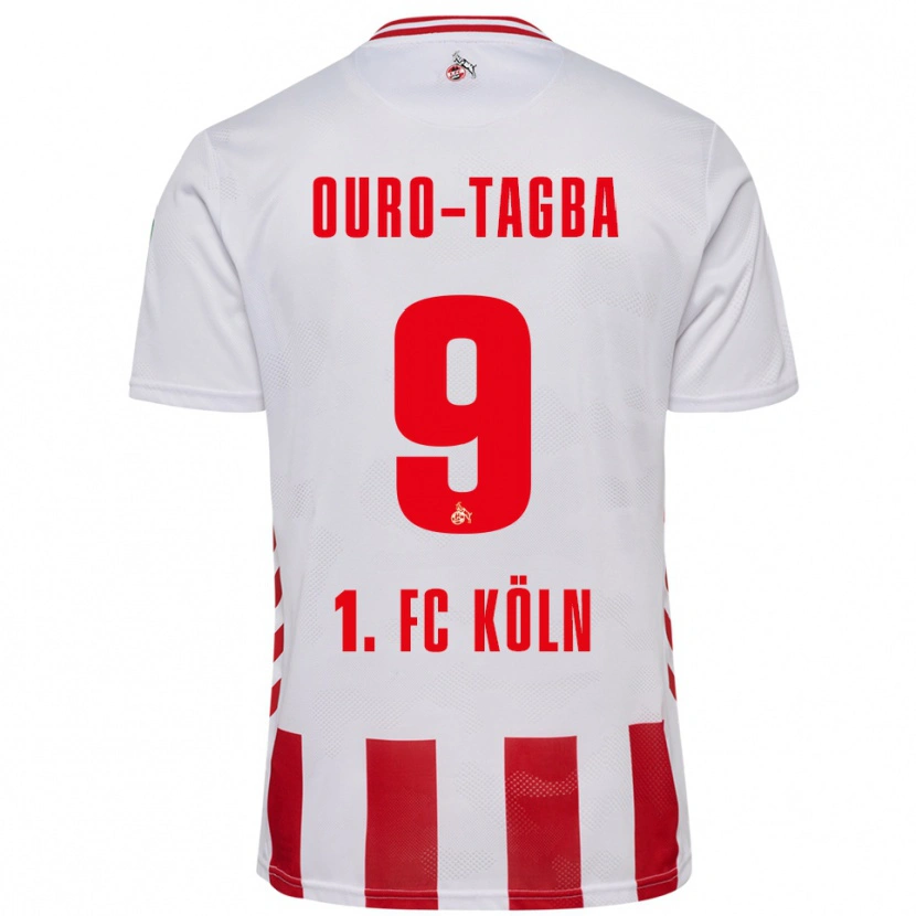 Danxen Heren Mansour Ouro-Tagba #9 Wit Rood Thuisshirt Thuistenue 2025/26 T-Shirt