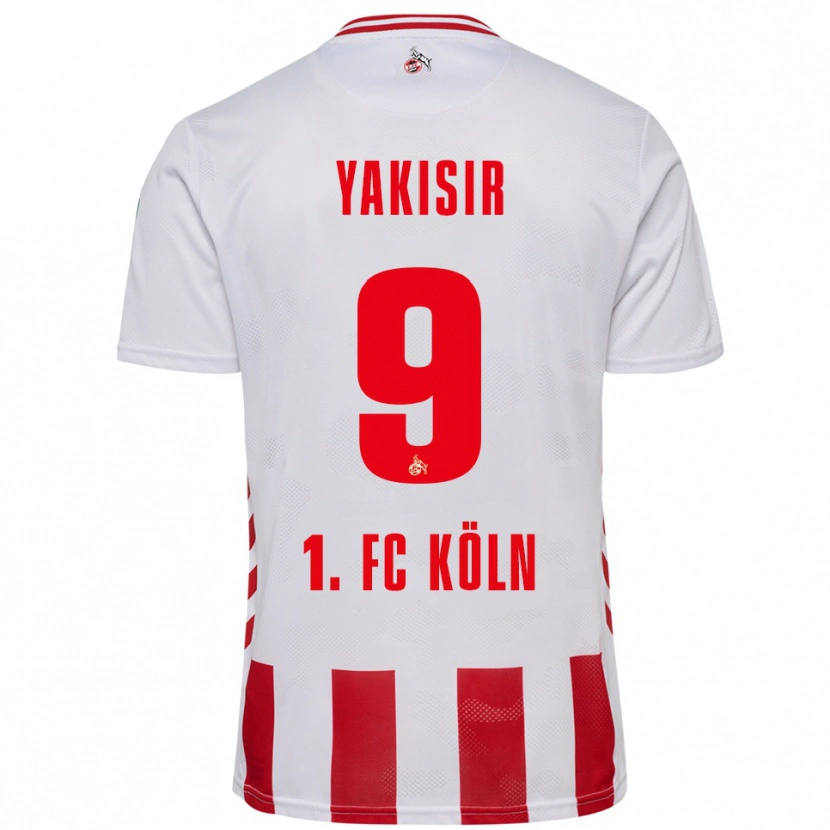 Danxen Heren Emir-Ahmet Yakisir #9 Wit Rood Thuisshirt Thuistenue 2025/26 T-Shirt