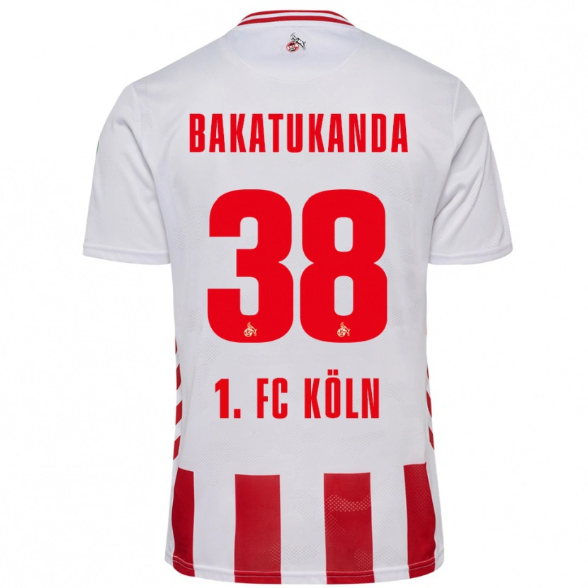 Danxen Heren Elias Bakatukanda #38 Wit Rood Thuisshirt Thuistenue 2025/26 T-Shirt