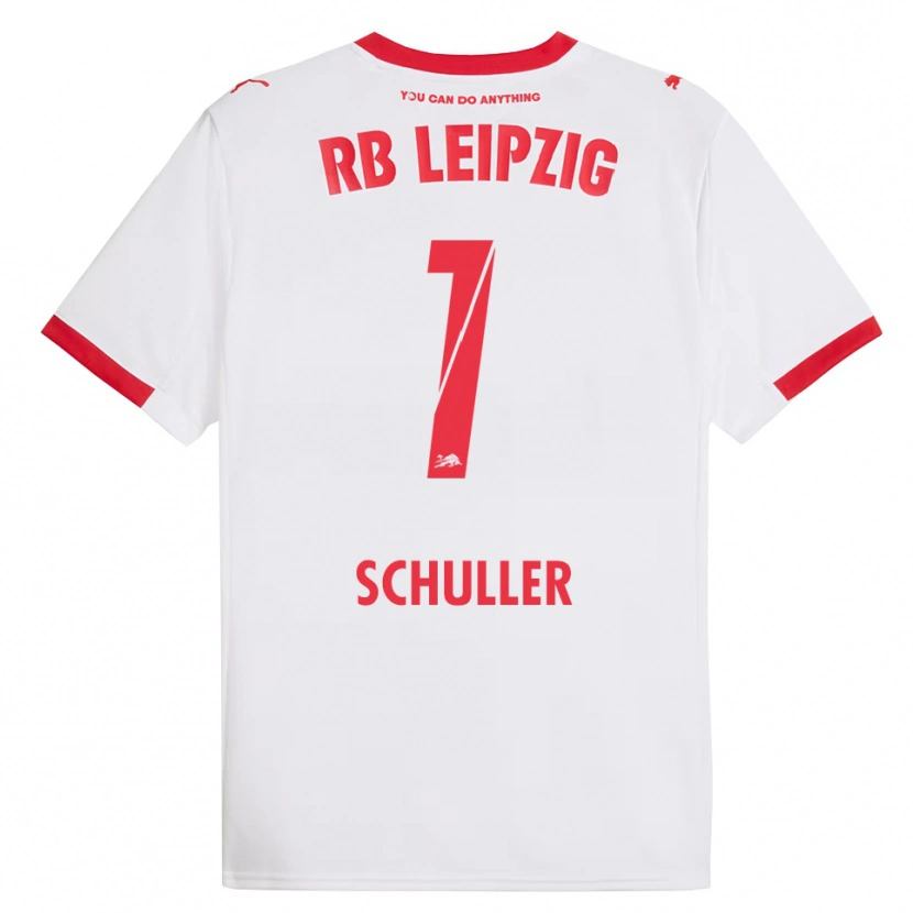 Danxen Heren Gina Schüller #1 Wit Rood Thuisshirt Thuistenue 2025/26 T-Shirt
