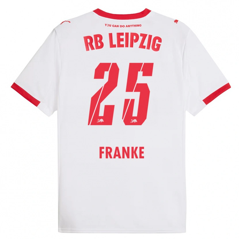 Danxen Heren Lenny Franke #25 Wit Rood Thuisshirt Thuistenue 2025/26 T-Shirt