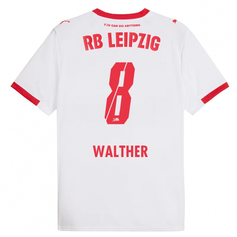 Danxen Heren Kofi Walther #8 Wit Rood Thuisshirt Thuistenue 2025/26 T-Shirt