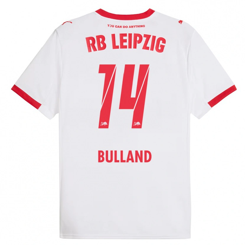 Danxen Heren Anton Bulland #14 Wit Rood Thuisshirt Thuistenue 2025/26 T-Shirt