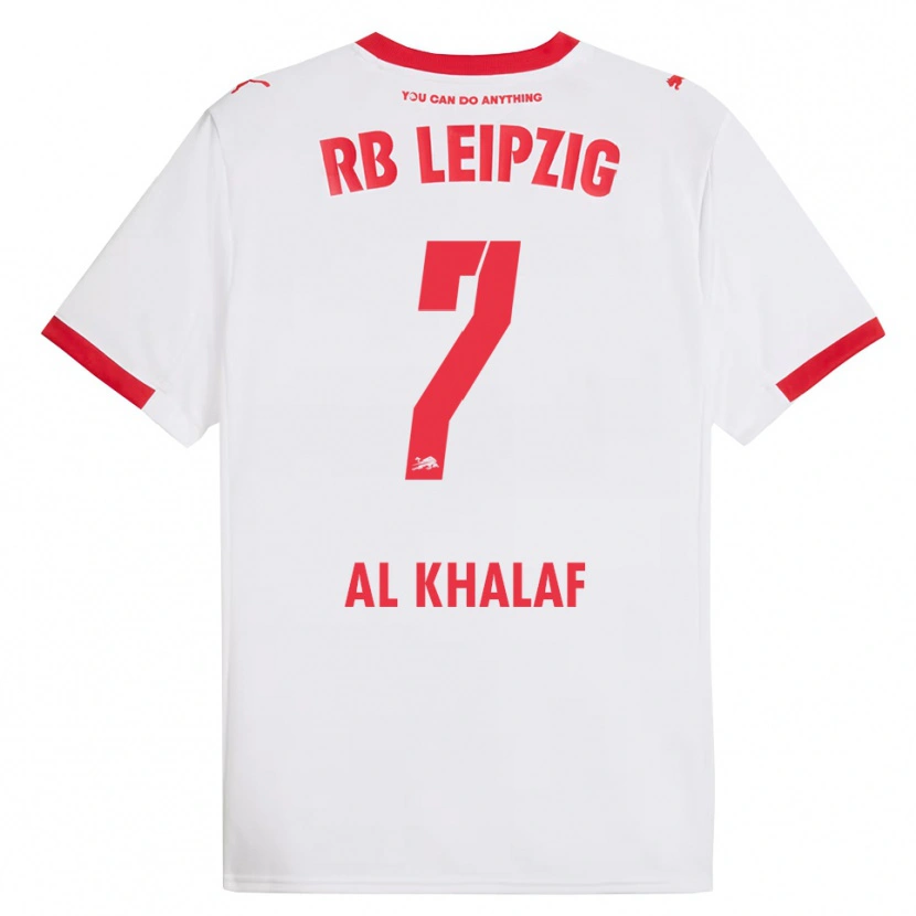 Danxen Heren Abdul Al Khalaf #7 Wit Rood Thuisshirt Thuistenue 2025/26 T-Shirt