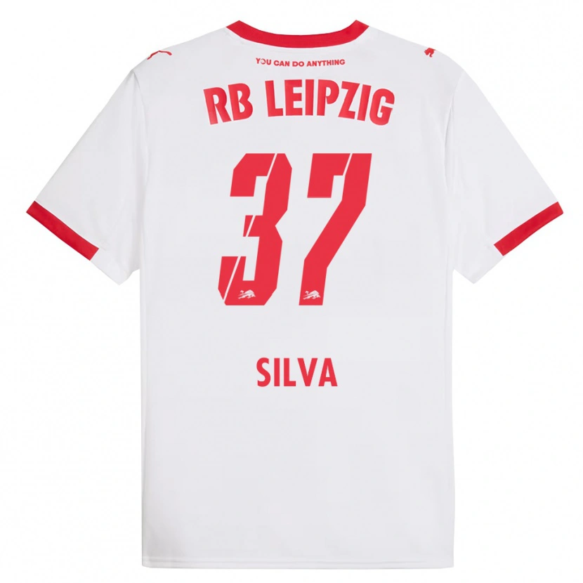 Danxen Heren André Silva #37 Wit Rood Thuisshirt Thuistenue 2025/26 T-Shirt