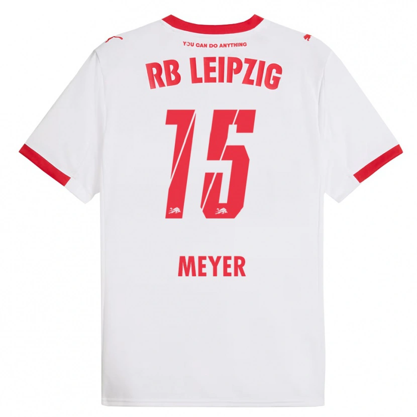 Danxen Heren Tim Meyer #15 Wit Rood Thuisshirt Thuistenue 2025/26 T-Shirt