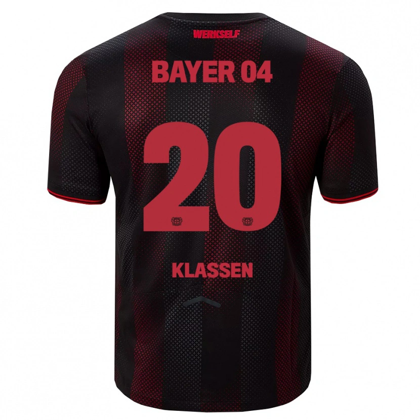 Danxen Heren Ole Klaßen #20 Zwart Rood Thuisshirt Thuistenue 2025/26 T-Shirt