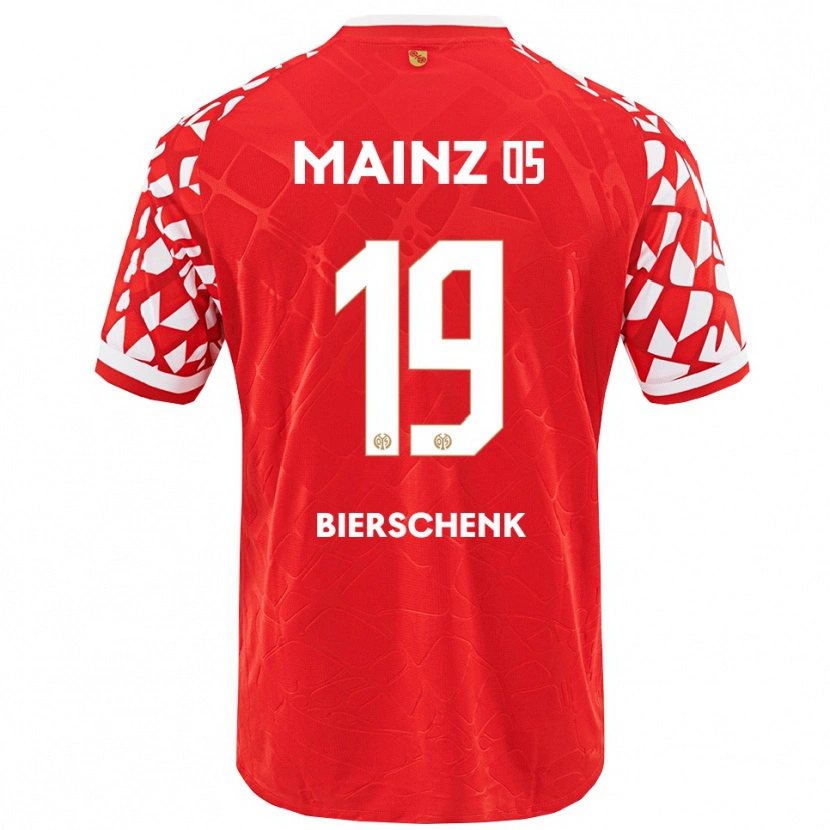 Danxen Heren Lovis Bierschenk #19 Rood Wit Thuisshirt Thuistenue 2025/26 T-Shirt