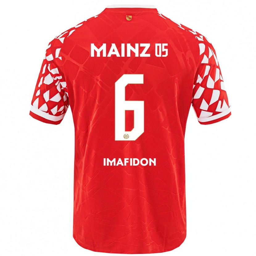 Danxen Heren Daniel Imafidon #6 Rood Wit Thuisshirt Thuistenue 2025/26 T-Shirt