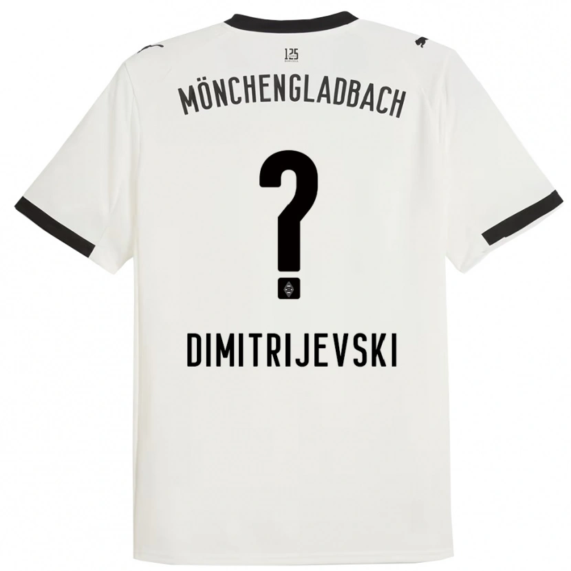 Danxen Heren Maximilian Dimitrijevski #0 Wit Zwart Thuisshirt Thuistenue 2025/26 T-Shirt