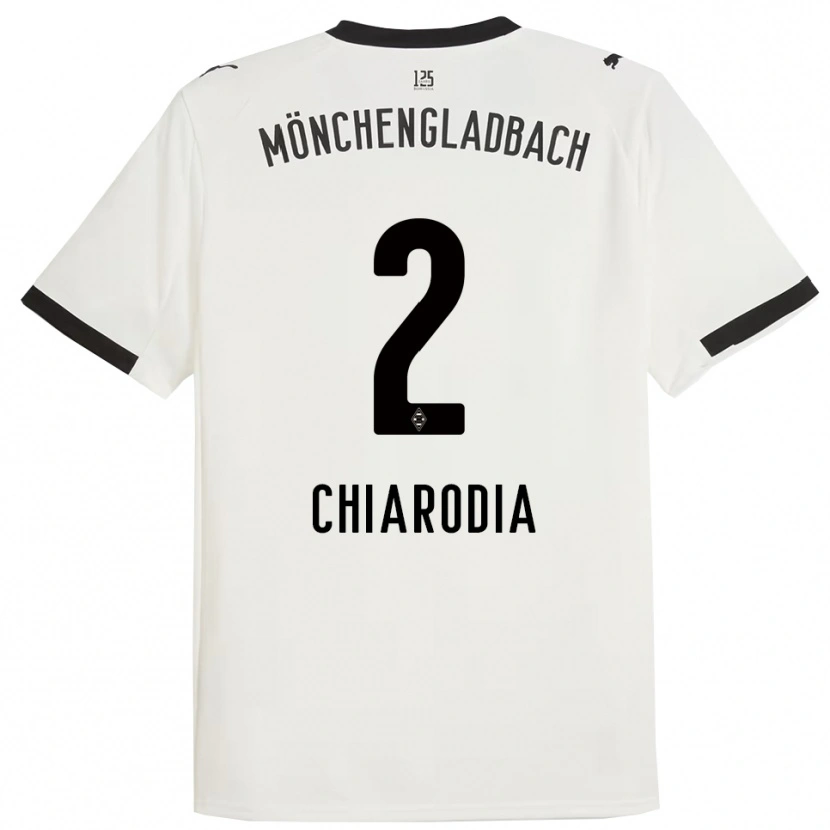 Danxen Heren Fabio Chiarodia #2 Wit Zwart Thuisshirt Thuistenue 2025/26 T-Shirt
