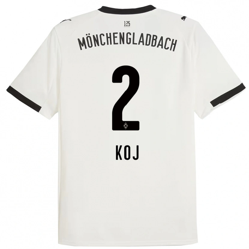 Danxen Heren Julia Koj #2 Wit Zwart Thuisshirt Thuistenue 2025/26 T-Shirt