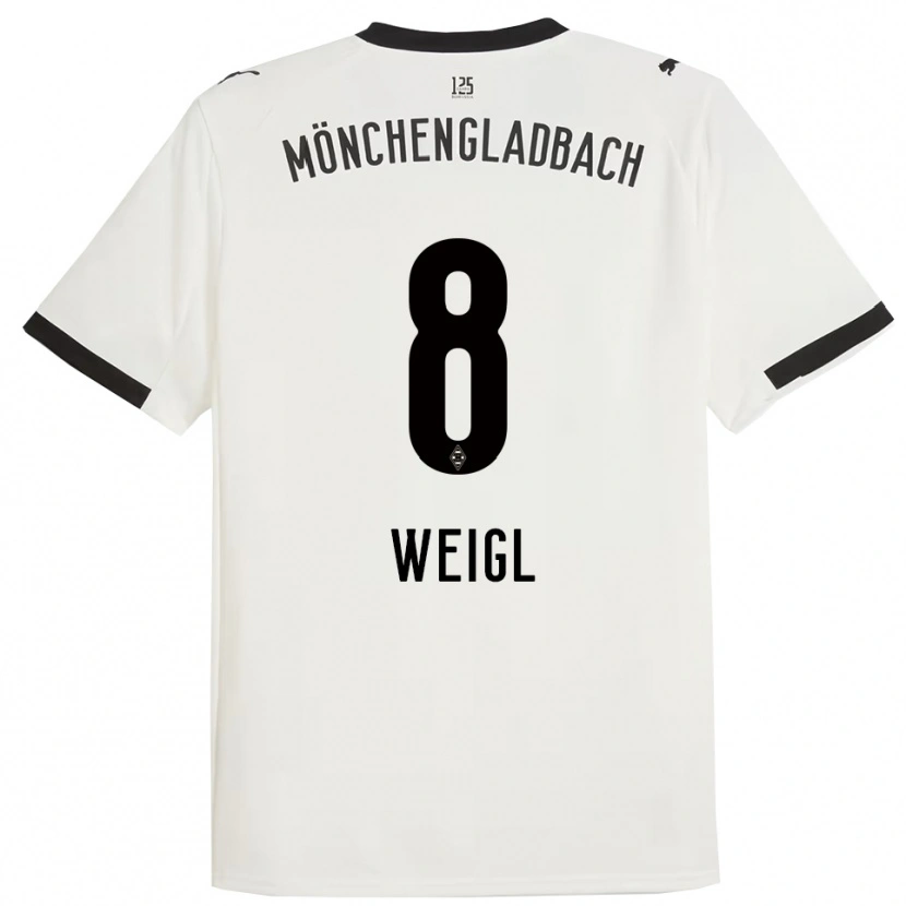 Danxen Heren Julian Weigl #8 Wit Zwart Thuisshirt Thuistenue 2025/26 T-Shirt