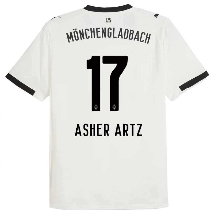 Danxen Heren Asher Artz #17 Wit Zwart Thuisshirt Thuistenue 2025/26 T-Shirt