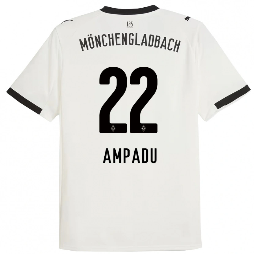 Danxen Heren Leon Ampadu #22 Wit Zwart Thuisshirt Thuistenue 2025/26 T-Shirt