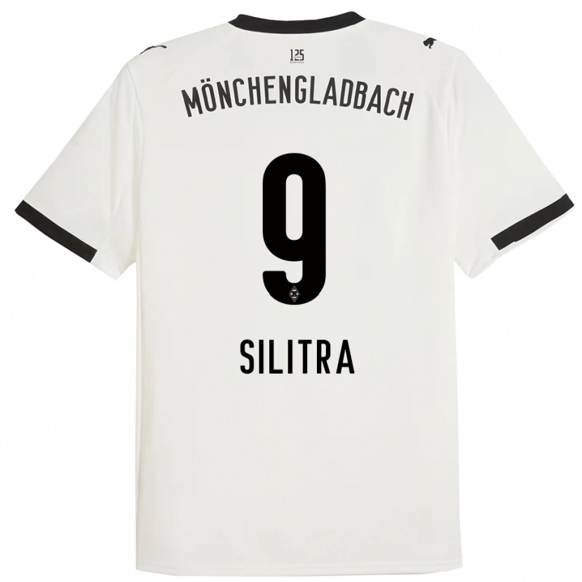 Danxen Heren Rareș Silitră #9 Wit Zwart Thuisshirt Thuistenue 2025/26 T-Shirt