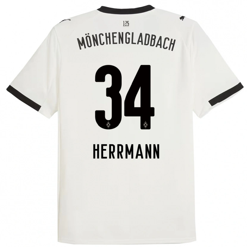Danxen Heren Charles Herrmann #34 Wit Zwart Thuisshirt Thuistenue 2025/26 T-Shirt