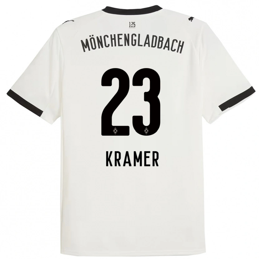 Danxen Heren Christoph Kramer #23 Wit Zwart Thuisshirt Thuistenue 2025/26 T-Shirt