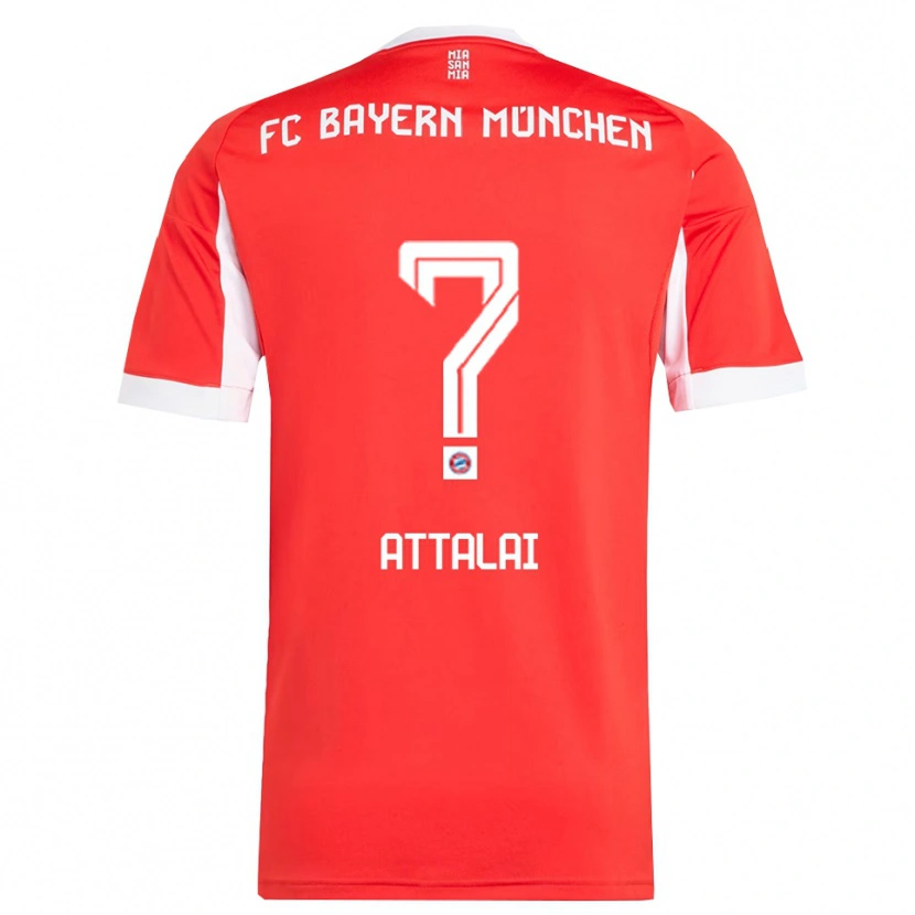 Danxen Heren Said Attalai #0 Wit Rood Thuisshirt Thuistenue 2025/26 T-Shirt