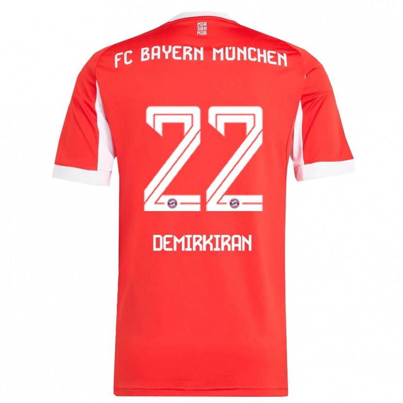 Danxen Heren Ediz Demirkiran #22 Wit Rood Thuisshirt Thuistenue 2025/26 T-Shirt