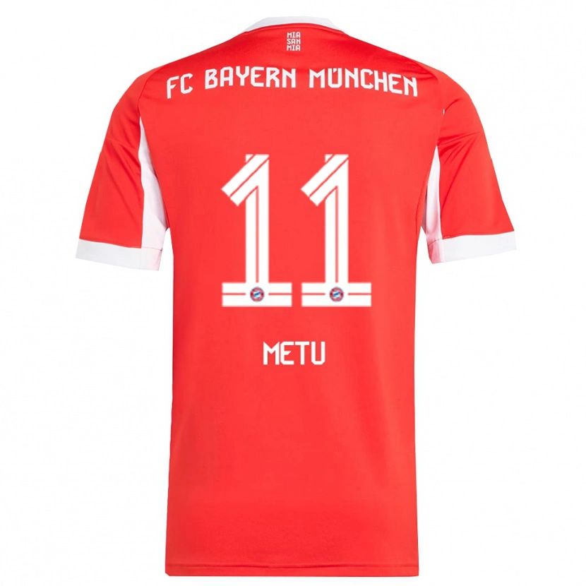 Danxen Heren Emilian Metu #11 Wit Rood Thuisshirt Thuistenue 2025/26 T-Shirt