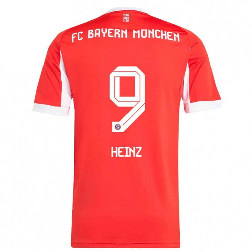 Danxen Heren Anton Heinz #9 Wit Rood Thuisshirt Thuistenue 2025/26 T-Shirt