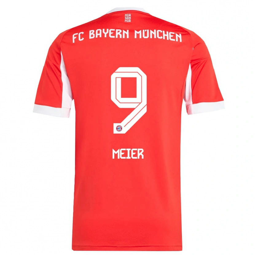 Danxen Heren Richard Meier #9 Wit Rood Thuisshirt Thuistenue 2025/26 T-Shirt