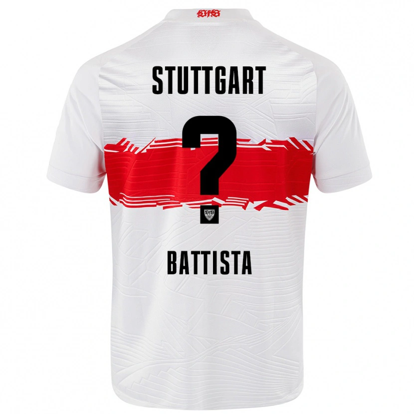 Danxen Heren Luca Battista #0 Wit Rood Thuisshirt Thuistenue 2025/26 T-Shirt