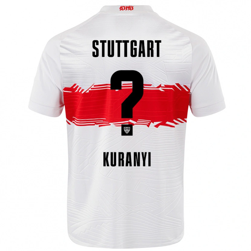 Danxen Heren Karlo Kuranyi #0 Wit Rood Thuisshirt Thuistenue 2025/26 T-Shirt
