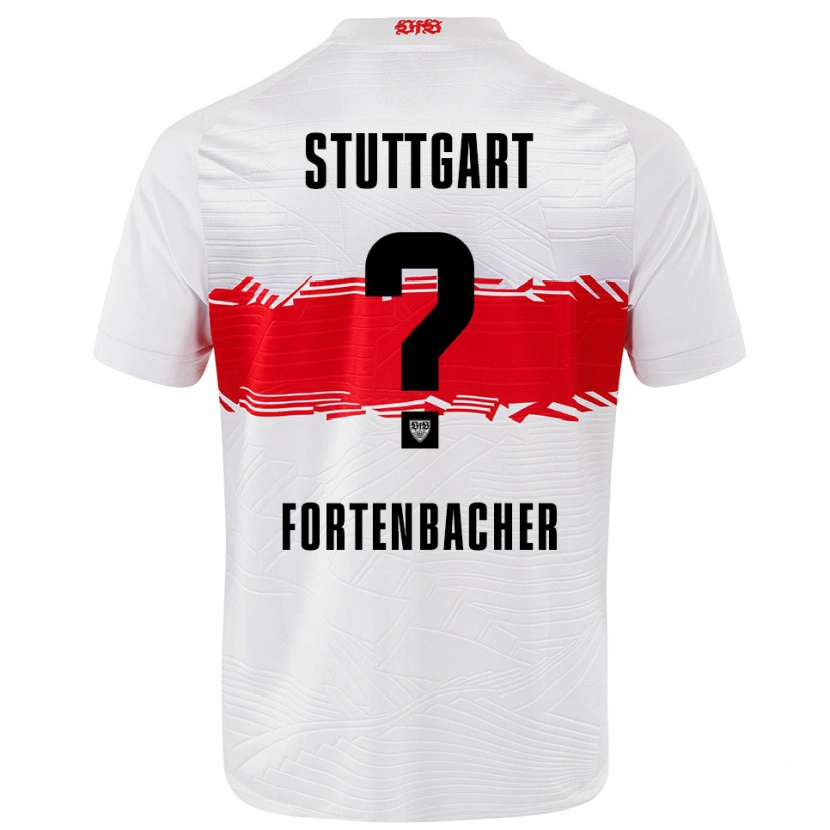 Danxen Heren Jannik Fortenbacher #0 Wit Rood Thuisshirt Thuistenue 2025/26 T-Shirt