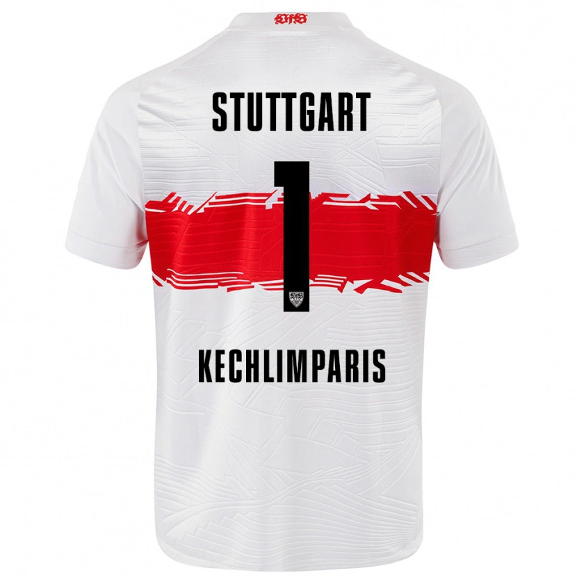 Danxen Heren Ioannis Kechlimparis #1 Wit Rood Thuisshirt Thuistenue 2025/26 T-Shirt
