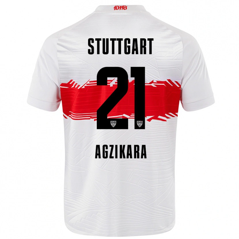 Danxen Heren Emirhan Ağzıkara #21 Wit Rood Thuisshirt Thuistenue 2025/26 T-Shirt