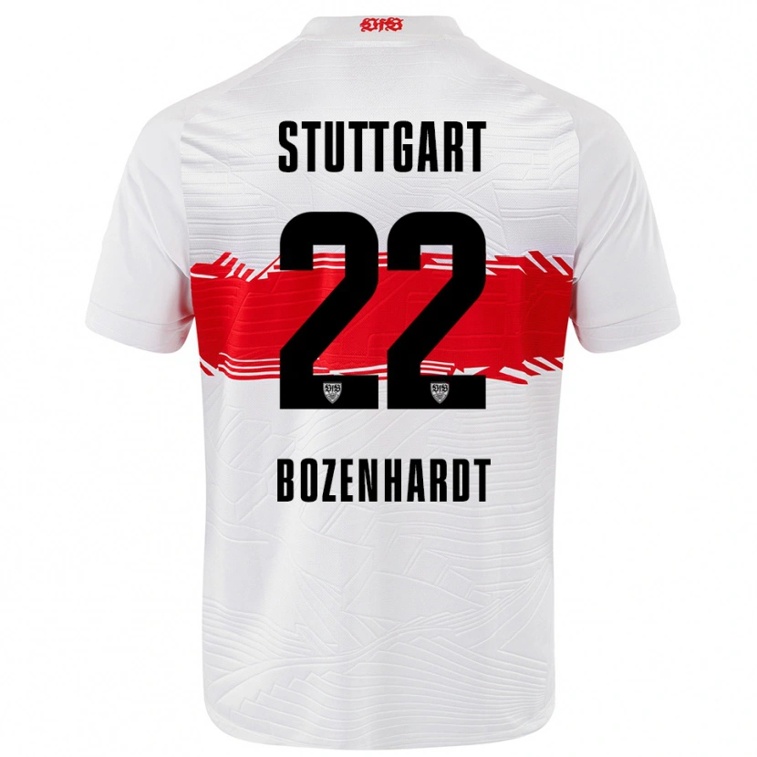 Danxen Heren Laura Bozenhardt #22 Wit Rood Thuisshirt Thuistenue 2025/26 T-Shirt