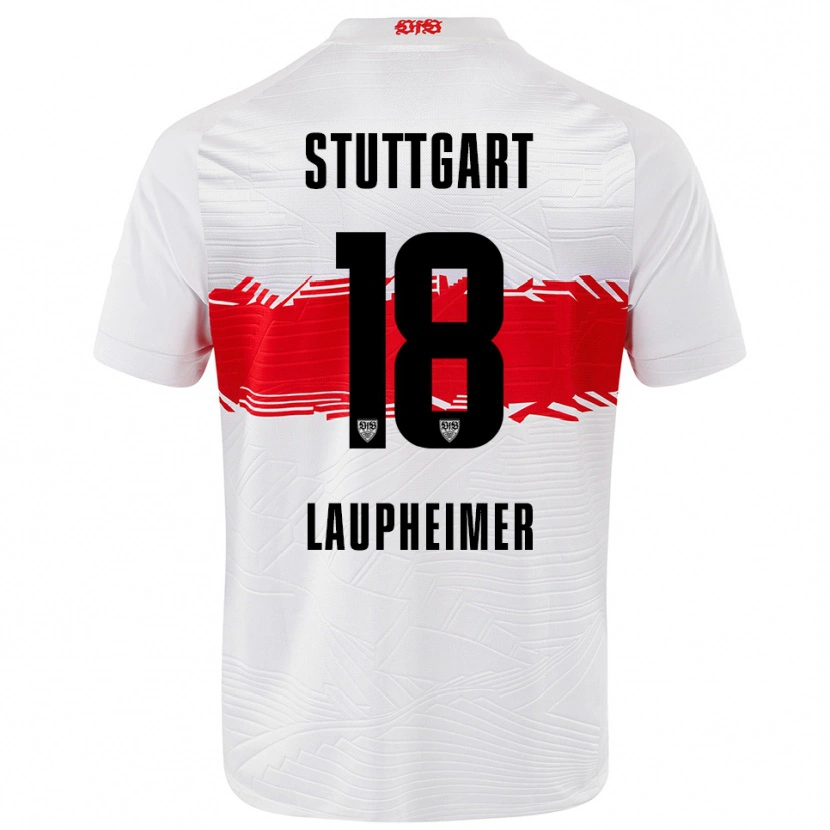 Danxen Heren Lukas Laupheimer #18 Wit Rood Thuisshirt Thuistenue 2025/26 T-Shirt