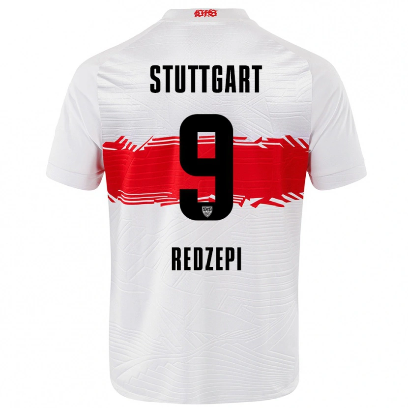Danxen Heren Enis Redzepi #9 Wit Rood Thuisshirt Thuistenue 2025/26 T-Shirt