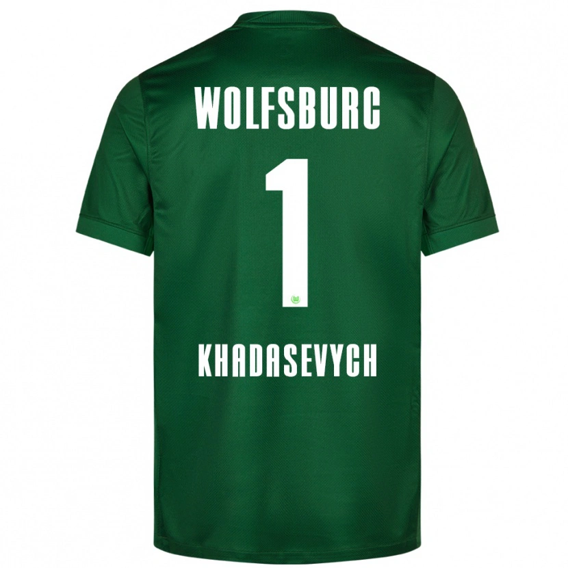 Danxen Heren Kyrylo Khadasevych #1 Groen Wit Thuisshirt Thuistenue 2025/26 T-Shirt
