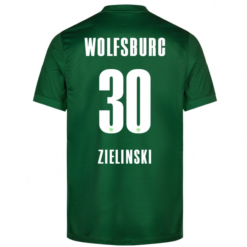 Danxen Heren Jakub Zielinski #30 Groen Wit Thuisshirt Thuistenue 2025/26 T-Shirt