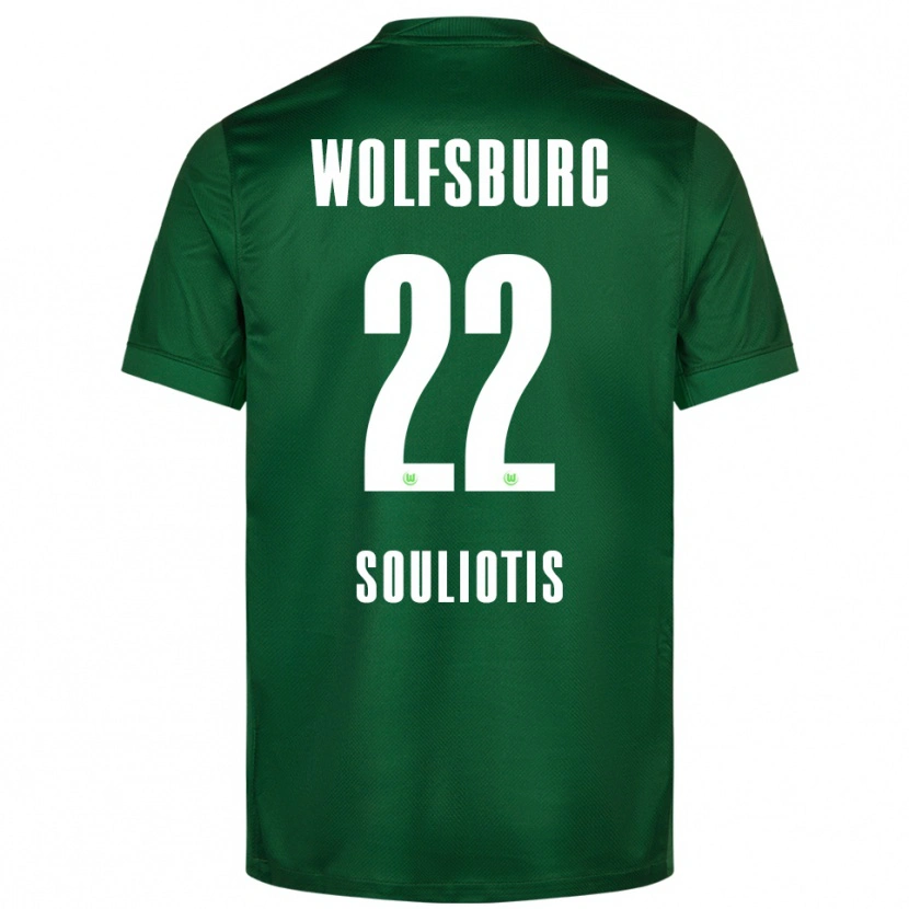 Danxen Heren Spyridon Souliotis #22 Groen Wit Thuisshirt Thuistenue 2025/26 T-Shirt