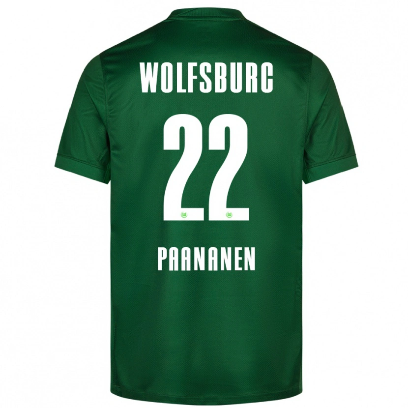 Danxen Heren Otto Paananen #22 Groen Wit Thuisshirt Thuistenue 2025/26 T-Shirt