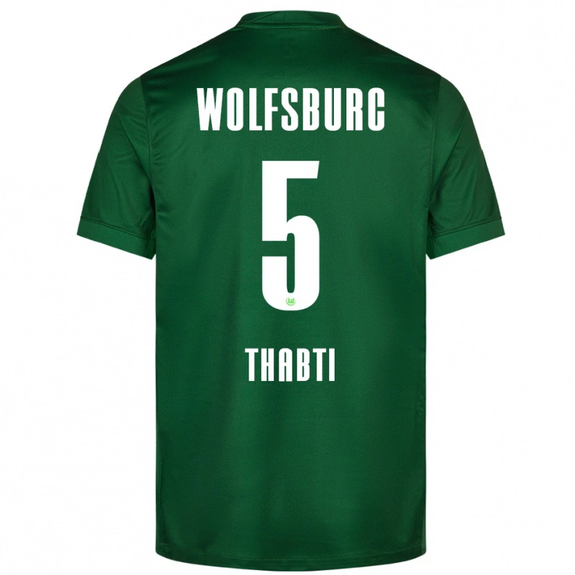 Danxen Heren Mohamed Thabti #5 Groen Wit Thuisshirt Thuistenue 2025/26 T-Shirt