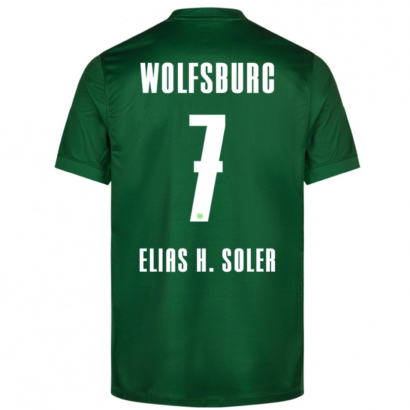 Danxen Heren Elias Hernandez Soler #7 Groen Wit Thuisshirt Thuistenue 2025/26 T-Shirt