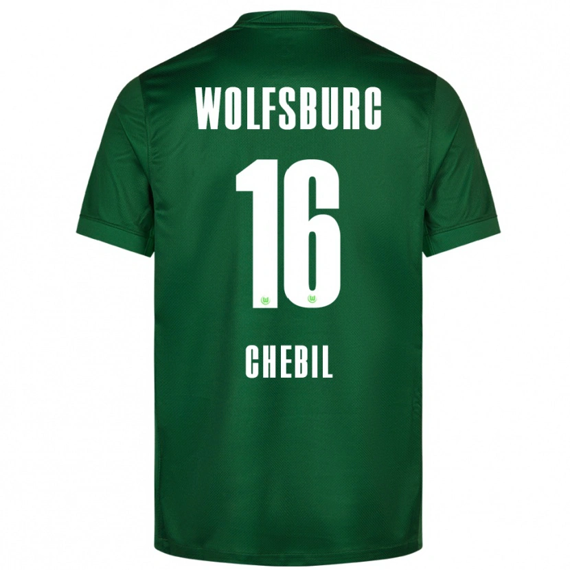 Danxen Heren Yasin Chebil #16 Groen Wit Thuisshirt Thuistenue 2025/26 T-Shirt
