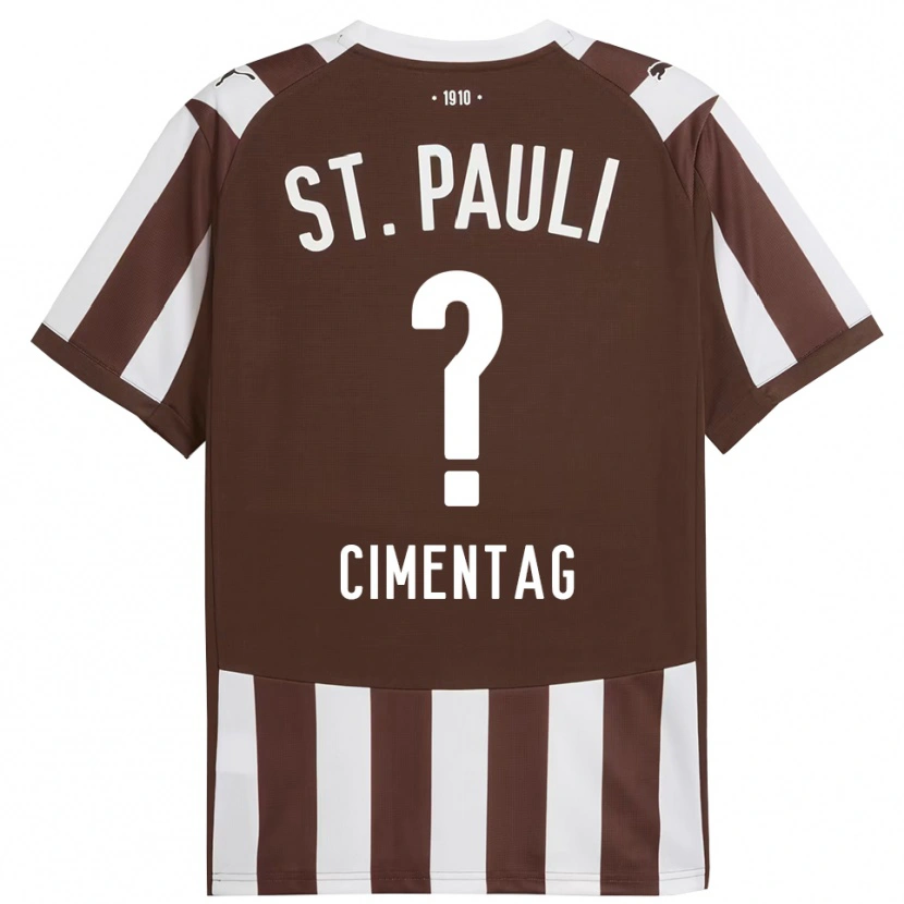 Danxen Heren Denis Cimentag #0 Koffie Wit Thuisshirt Thuistenue 2025/26 T-Shirt