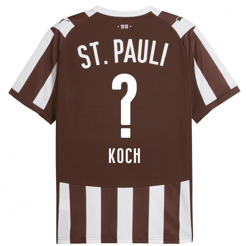 Danxen Heren Philip Koch #0 Koffie Wit Thuisshirt Thuistenue 2025/26 T-Shirt