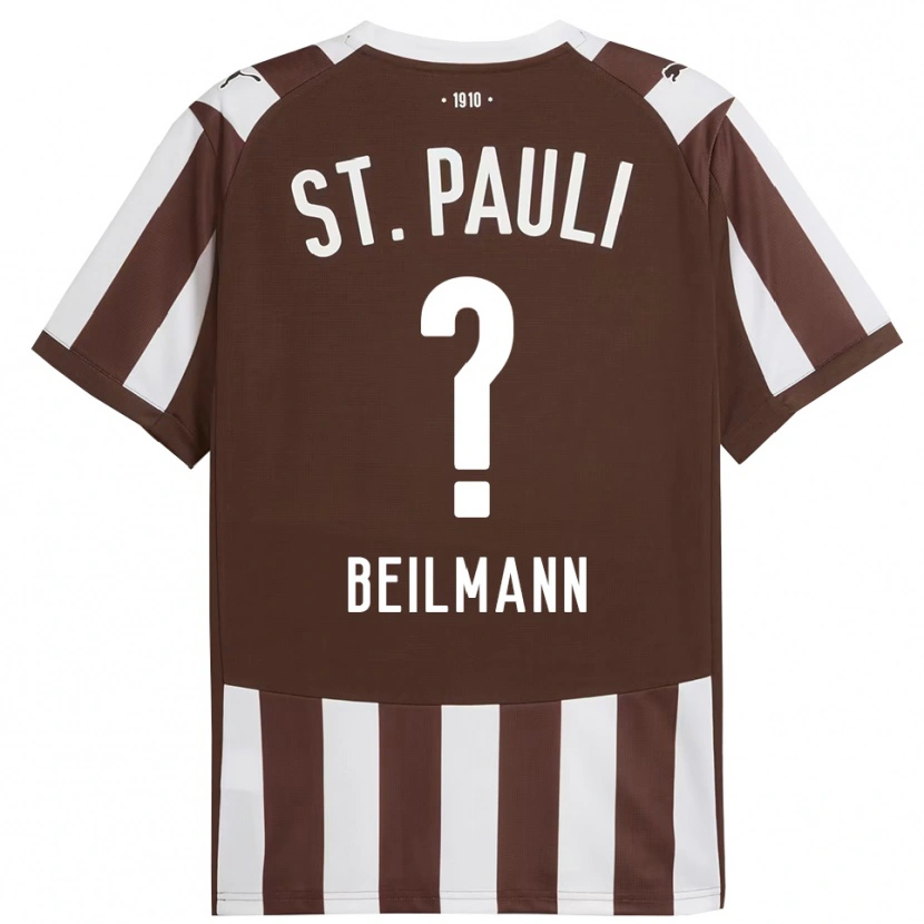 Danxen Heren Erwin Beilmann #0 Koffie Wit Thuisshirt Thuistenue 2025/26 T-Shirt