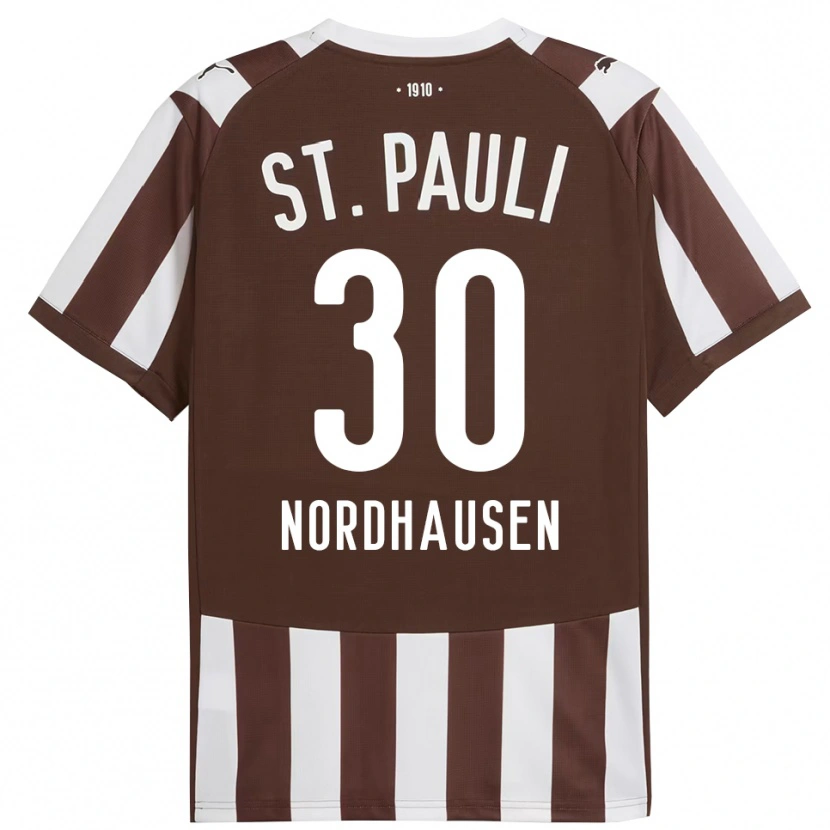 Danxen Heren Neele Nordhausen #30 Koffie Wit Thuisshirt Thuistenue 2025/26 T-Shirt